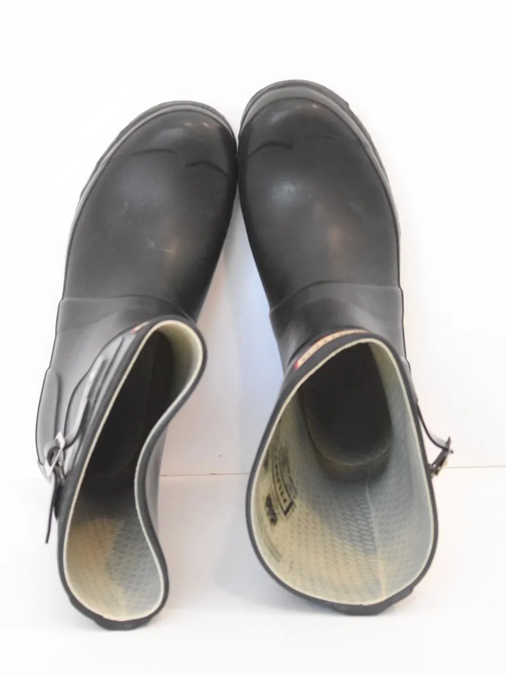 Hunter Original Short Rain Boots Black Waterproof Women's US 7 UK 5